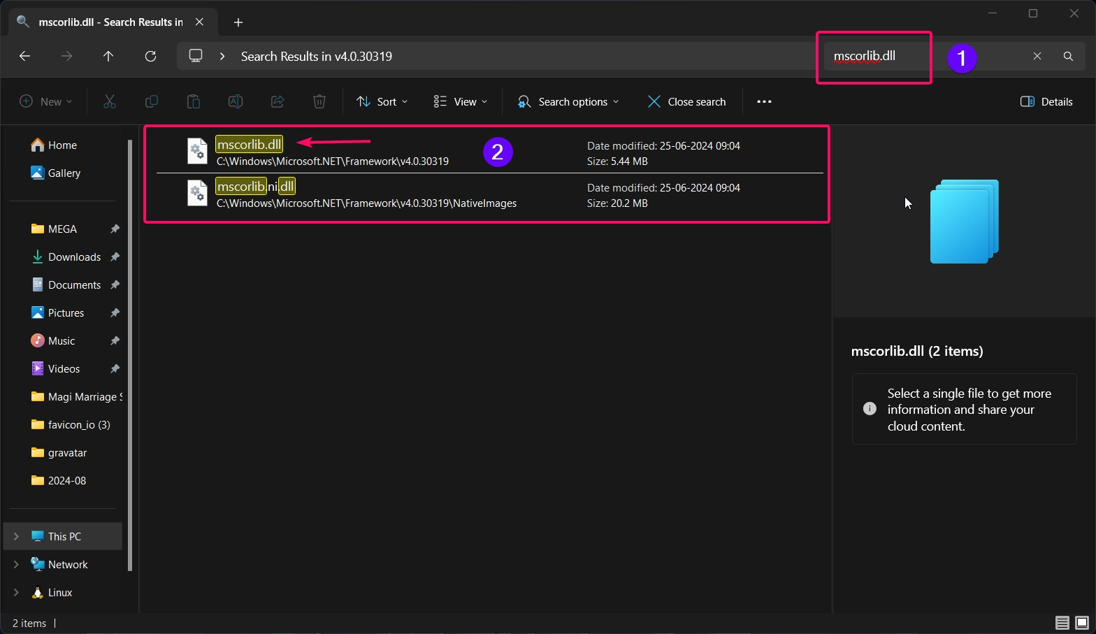 Looking for mscorlib.dll in v4.0 .net directory