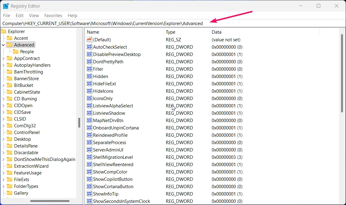 Navigate to Windows Registry Editor Directory