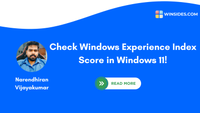 Check Windows Experience Index Score in Windows 11!