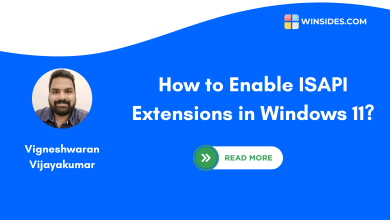 Enable ISAPI Extensions in Windows 11