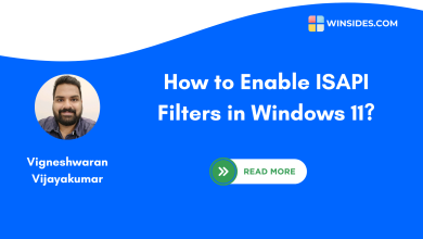 Enable ISAPI Filters in Windows 11