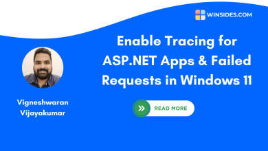 Enable Tracing for ASP.NET Apps in Windows 11