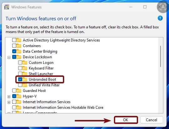 Enable Unbranded Boot in Windows 11