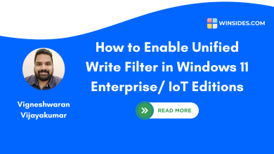 Enable Unified Write Filter in Windows 11