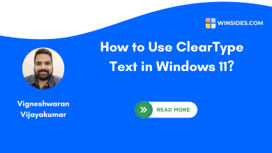 How to use ClearType Text in Windows 11