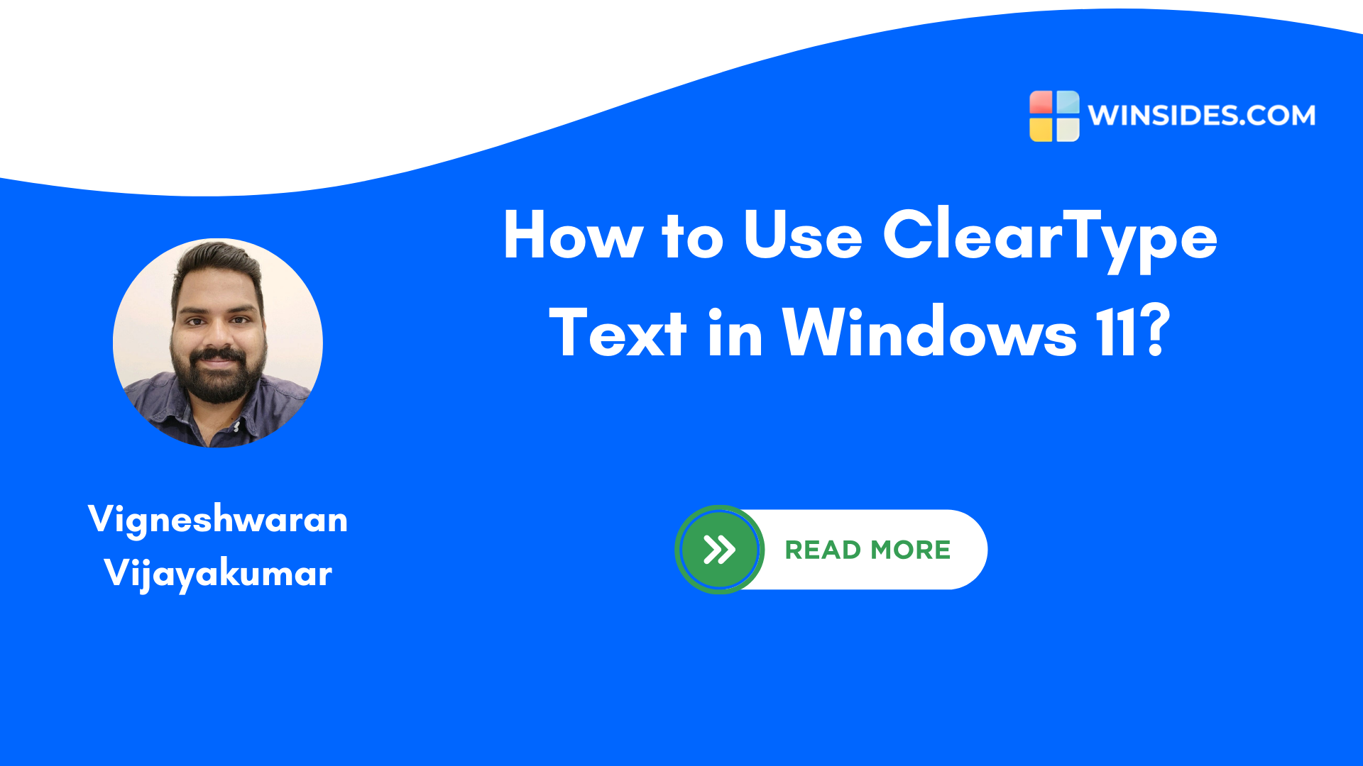 How to use ClearType Text in Windows 11? - Winsides.com