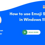 How to use Emoji Sticker in Windows 11
