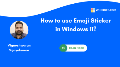 How to use Emoji Sticker in Windows 11