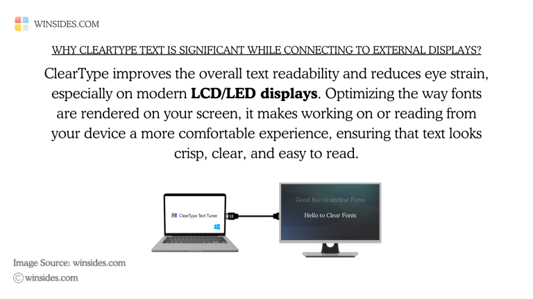 How to use ClearType Text in Windows 11? - Winsides.com