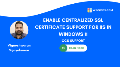 Enable Centralized SSL Certificate Support for IIS in Windows 11