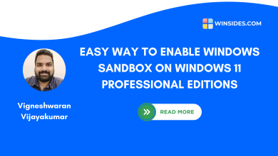 Enable Windows Sandbox on Windows 11 Professional Editions