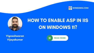 How to Enable ASP for IIS on Windows 11