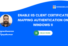 How to Enable IIS Client Certificate Mapping Authentication on Windows 11