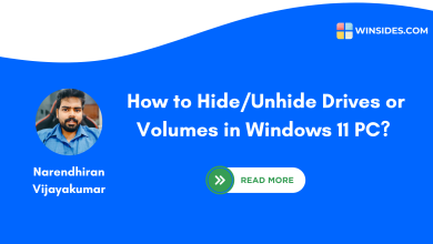 How to HideUnhide Drives or Volumes in Windows 11 PC