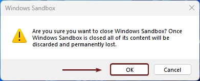 Terminating Windows Sandbox