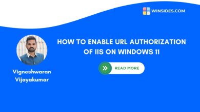 how to enable URL Authorization of IIS on Windows 11
