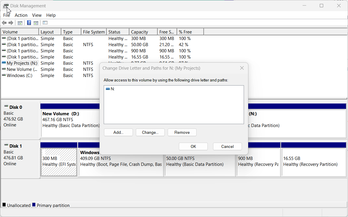 Using Disk Management to hide the drive without losing its data! Using Disk Management to hide the drive without losing its data!