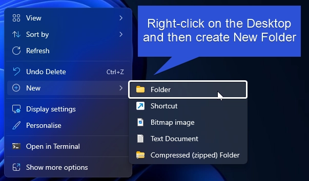 Create a New Folder