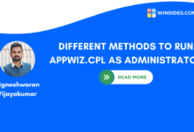 DIFFERENT METHODS TO RUN APPWIZ.CPL AS ADMINISTRATOR