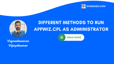DIFFERENT METHODS TO RUN APPWIZ.CPL AS ADMINISTRATOR