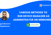 Different Methods to run Device Manager as Admin on Windows 11