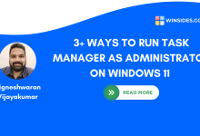 Different Methods to run Task Manager as Administrator