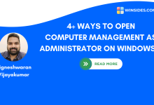 Different Ways to Open Computer Management as Administrator on Windows 11