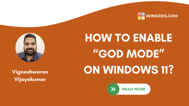 Enable God Mode Folder on Windows 11