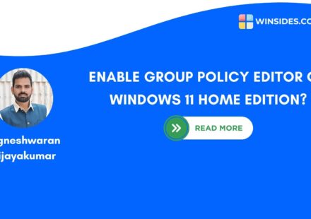 Enable Group policy Editor on Windows 11 Home Edition