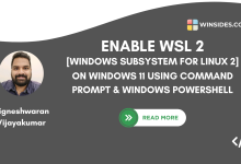 Enable WSL 2 using CMD and PowerShell