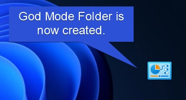 God Mode Folder Created