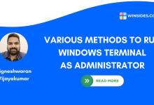 How to run Windows Terminal as Administrator