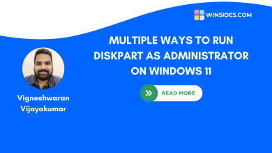 Multiple methods to run DiskPart as administrator on Windows 11