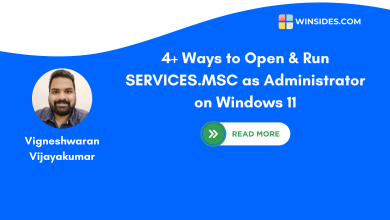 Multiple methods to run services.msc as administrator on Windows 11