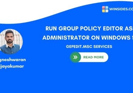 RUN GROUP POLICY EDITOR AS ADMINISTRATOR ON WINDOWS 11