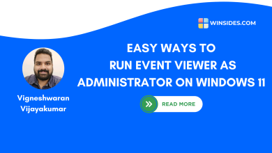 Run Event Viewer as Administrator on Windows 11