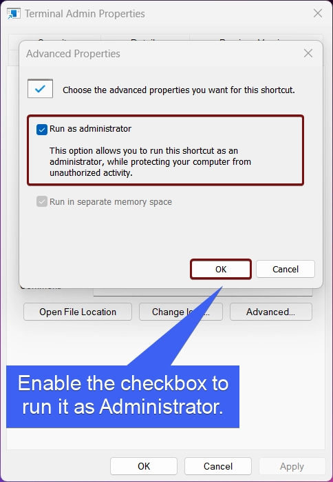 Run Terminal with Admin Privileges