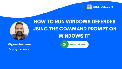 Run Windows Defender Scan using Command Prompt on Windows 11