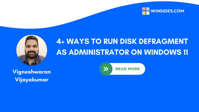 Different ways to run Disk Defragment as Administrator on Windows 11