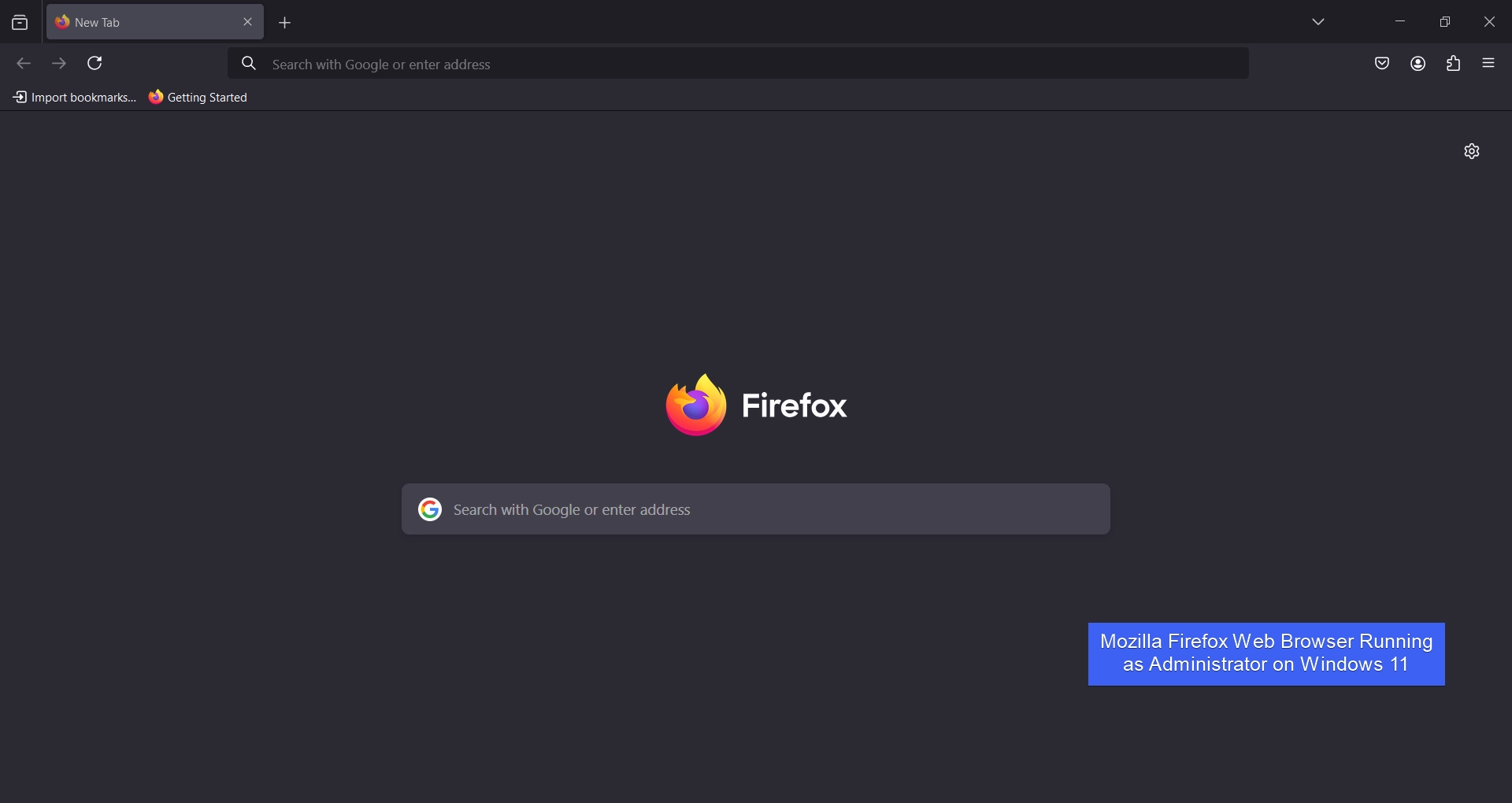 Firefox Running as Administrator on Windows 11