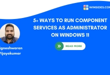 How to Run Component Services as Administrator on Windows 11