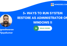 How to Run System Restore as Administrator on Windows 11