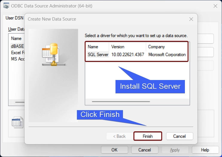 Install ODBC SQL Server