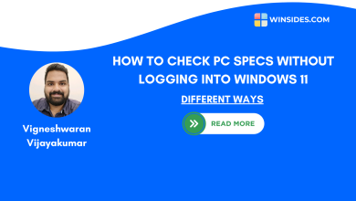 Check PC Specs without Logging into Windows 11