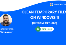 Clean Temporary Files on Windows 11