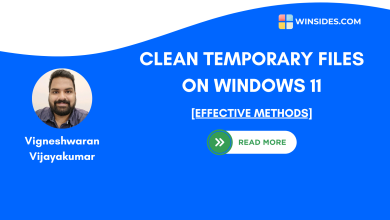 Clean Temporary Files on Windows 11