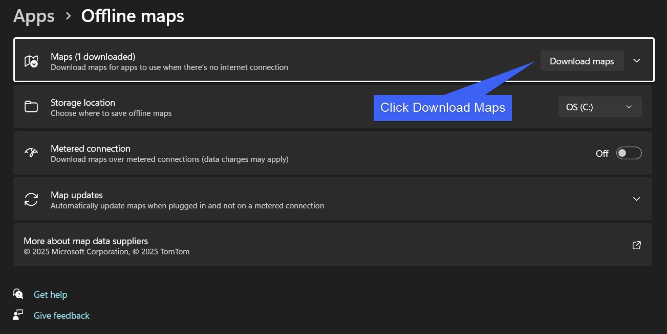 Click Download Maps