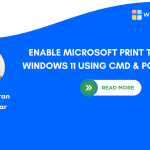 Enable Microsoft Print to PDF using CMD & PowerShell