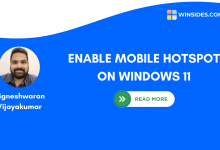 How to Activate Mobile Hotspot on windows 11