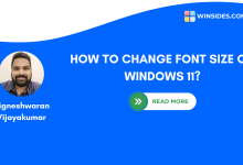 How to Change Font Size on Windows 11